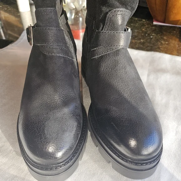 Miz Mooz Bonney Faux Shearling Lined Boots Sz EU40/US9-9.5